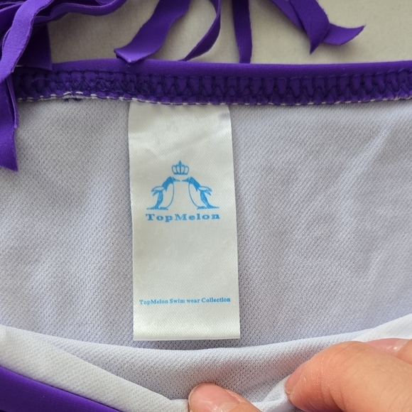 Purple Fringe Bikini Set - Picture 3 of 11